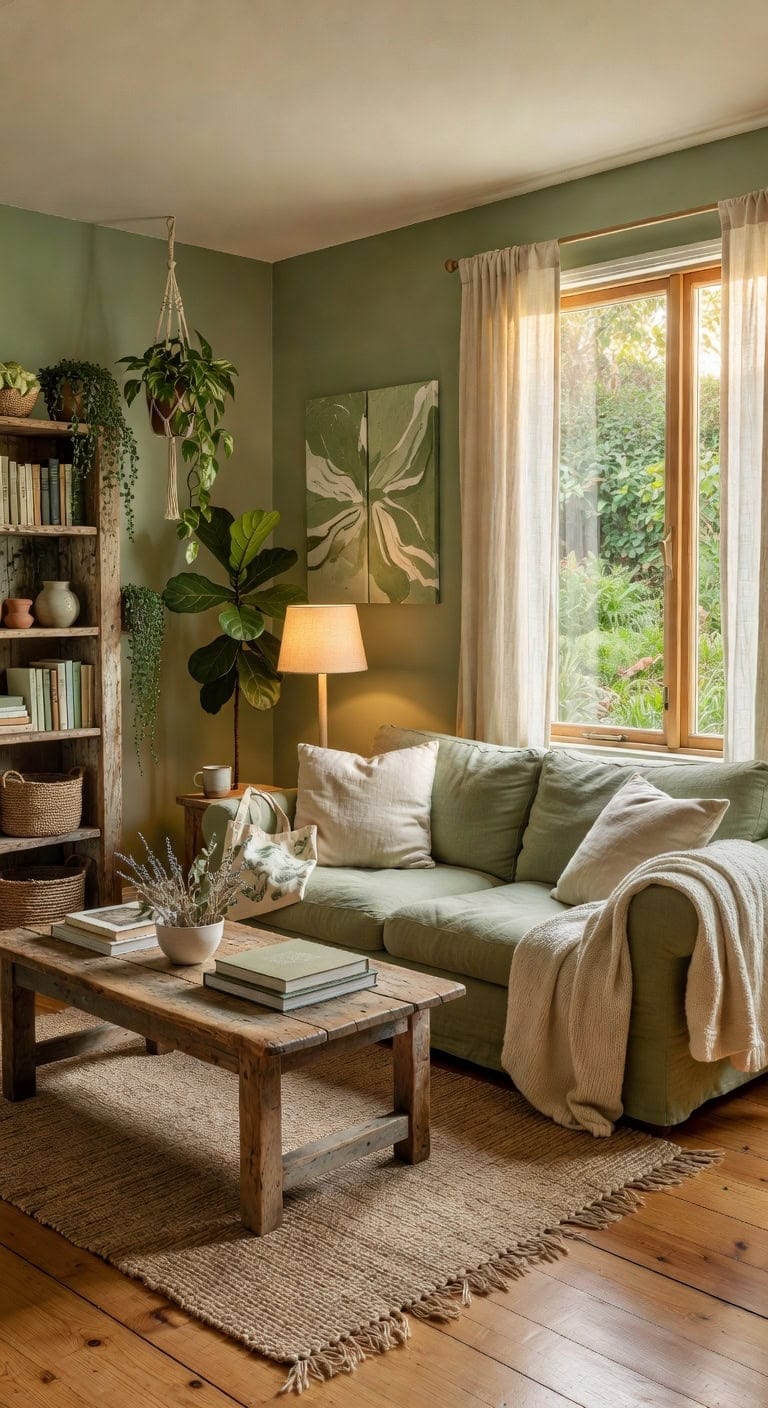 sage green eco living