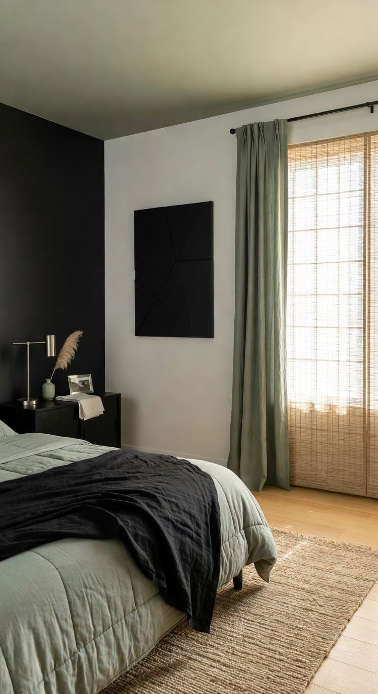 sage green minimalist nightstand