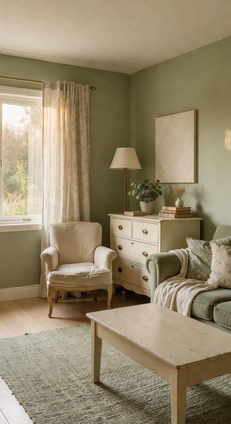 sage green vintage chic