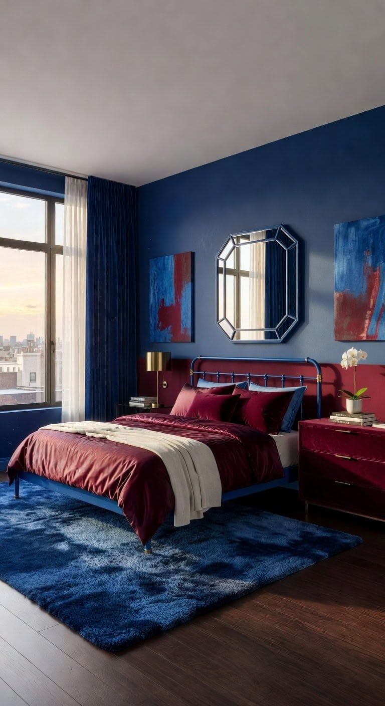 sapphire burgundy luxe retreat