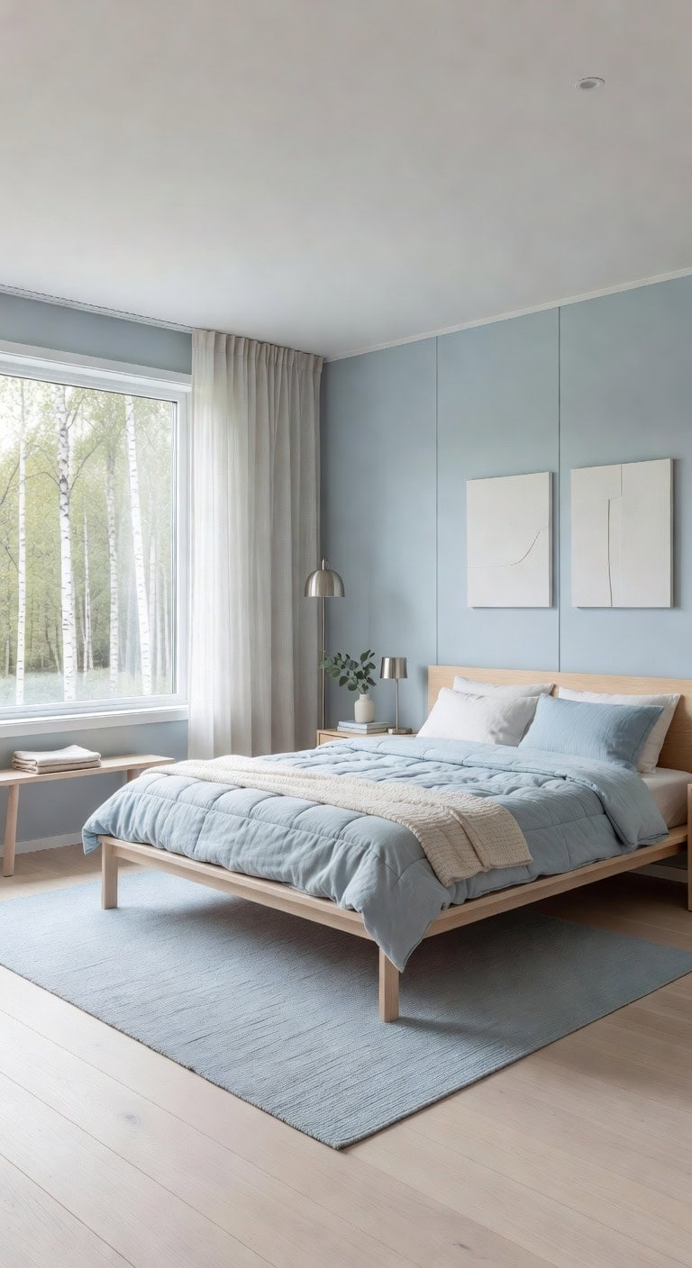 scandinavian blue bedroom d cor