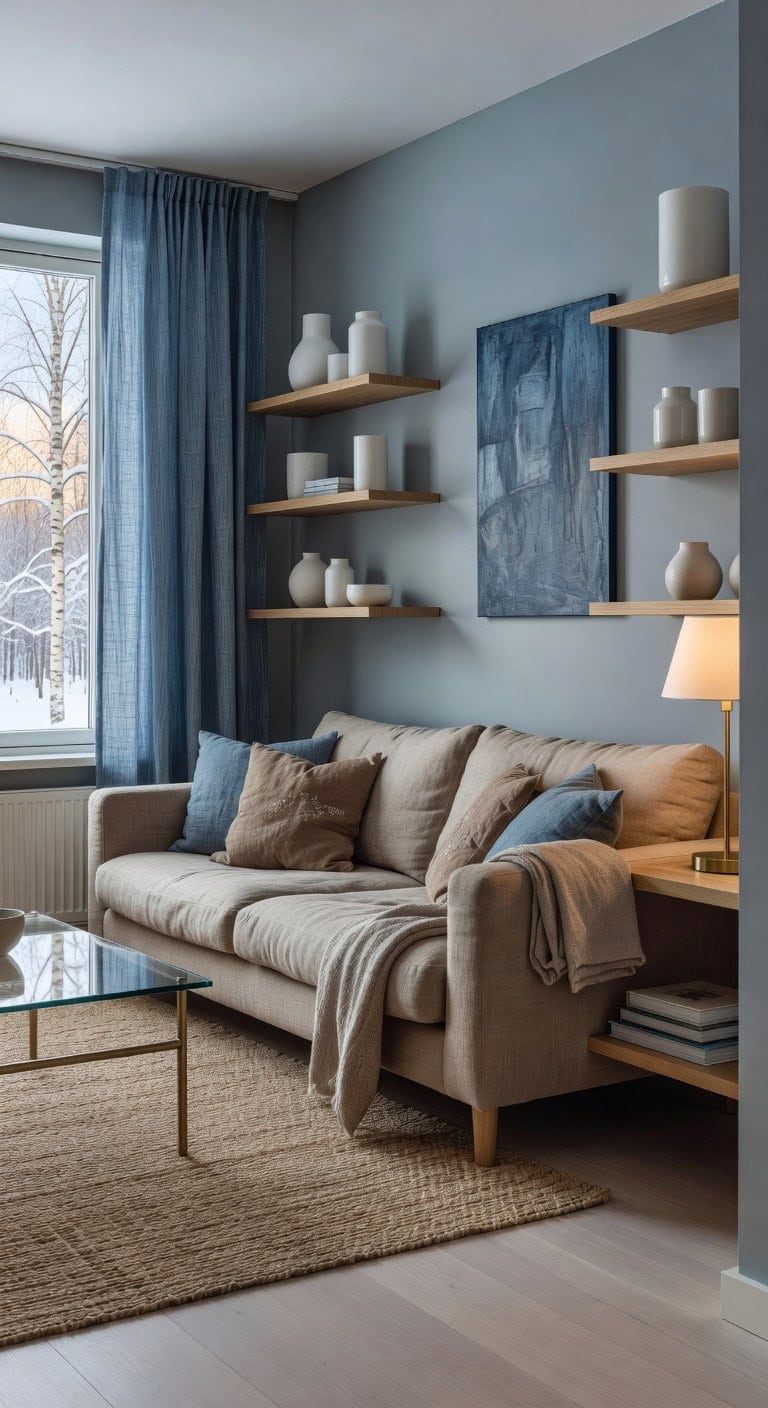 scandinavian minimalist airy living