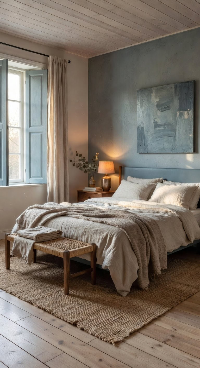 serene blue bedroom oasis