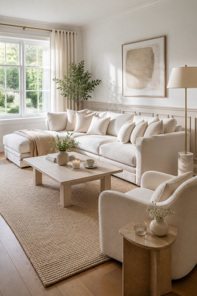 serene layered soft cream living