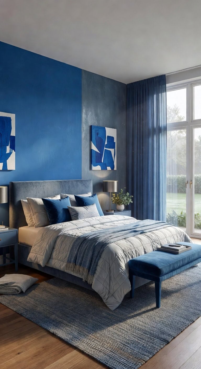 serene sapphire bedroom sanctuary