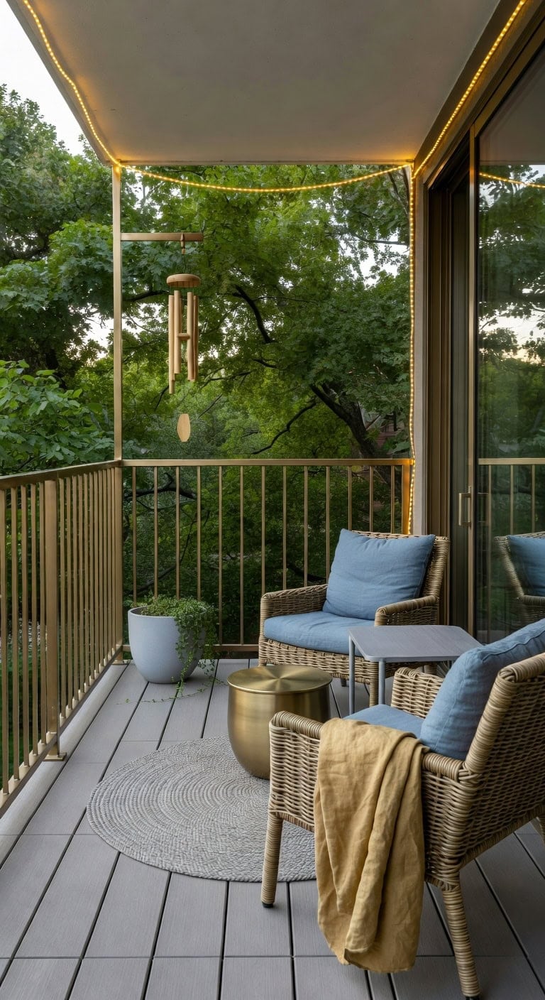 sky gray brass minimalist oasis