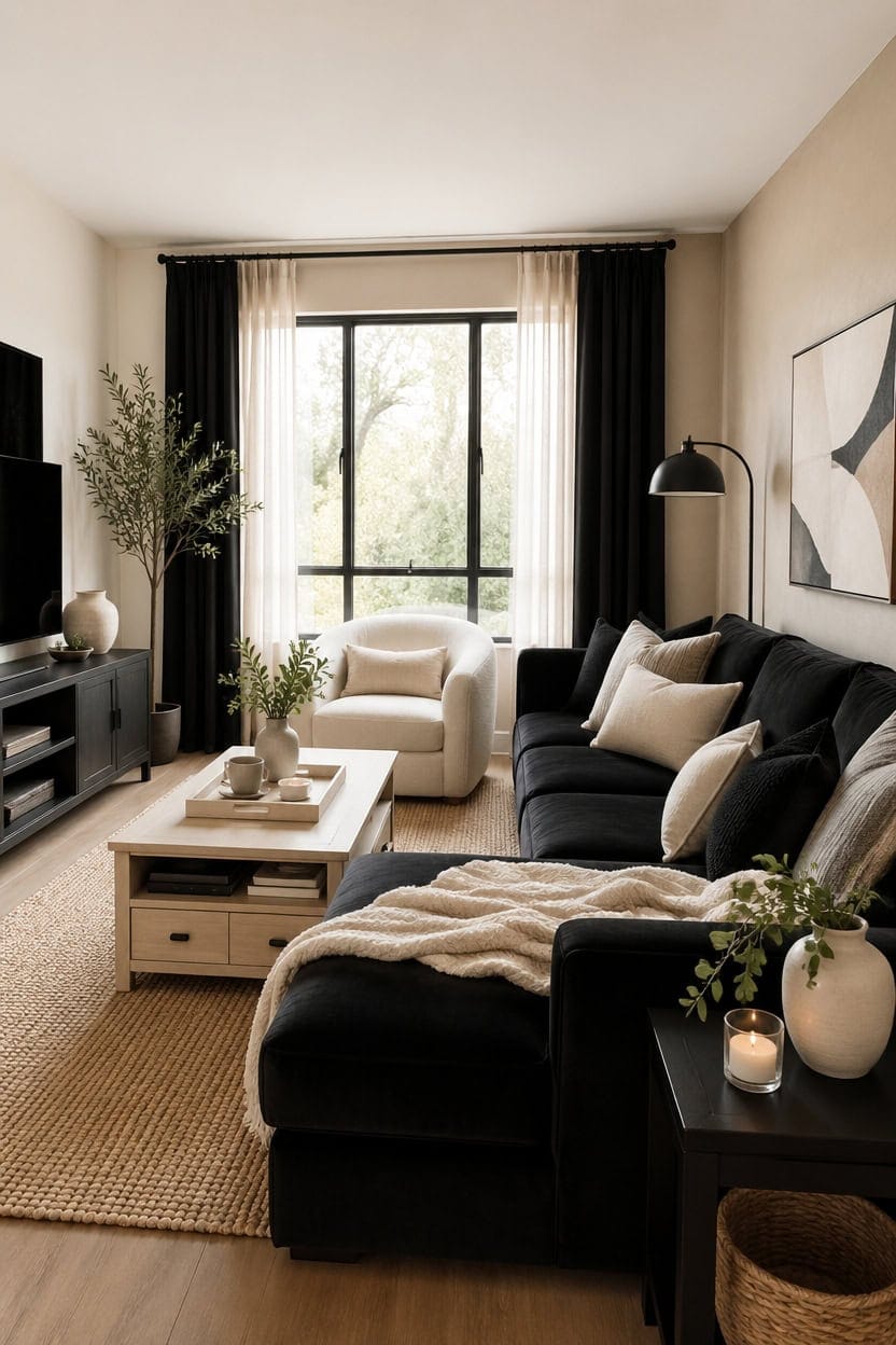sleek black cream sanctuary