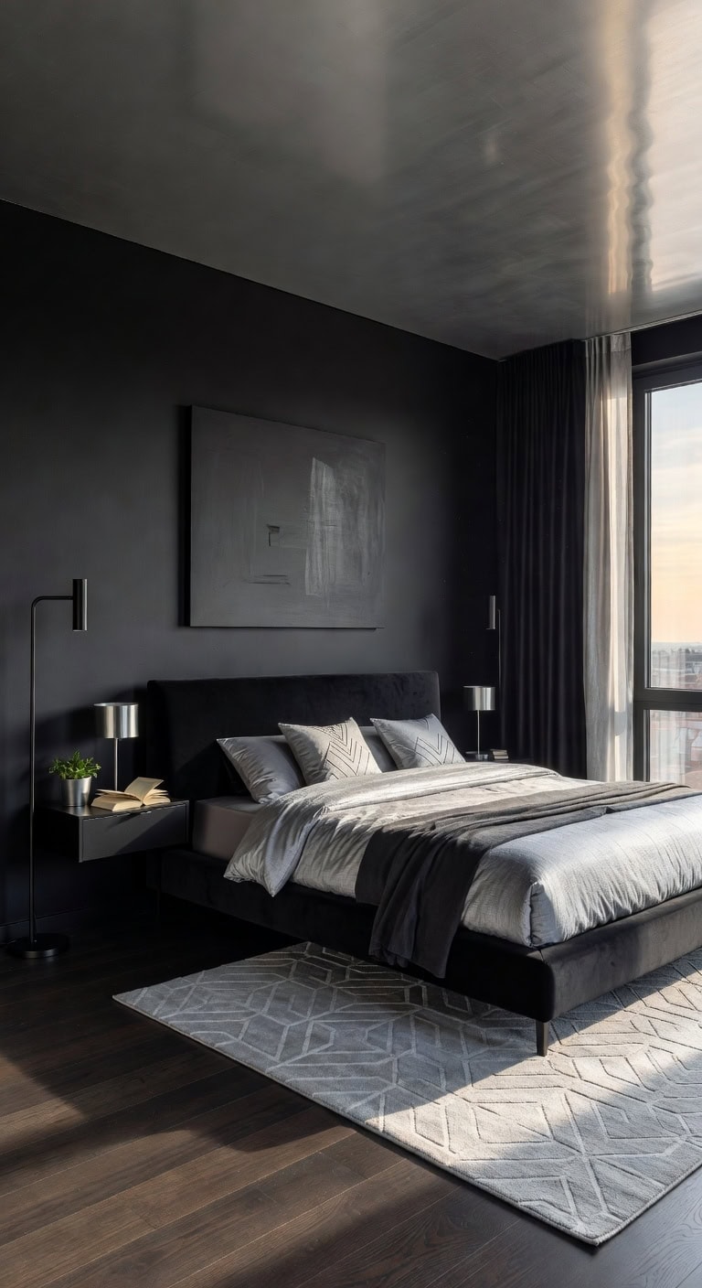 sleek black silver sanctuarysleek black silver sanctuary