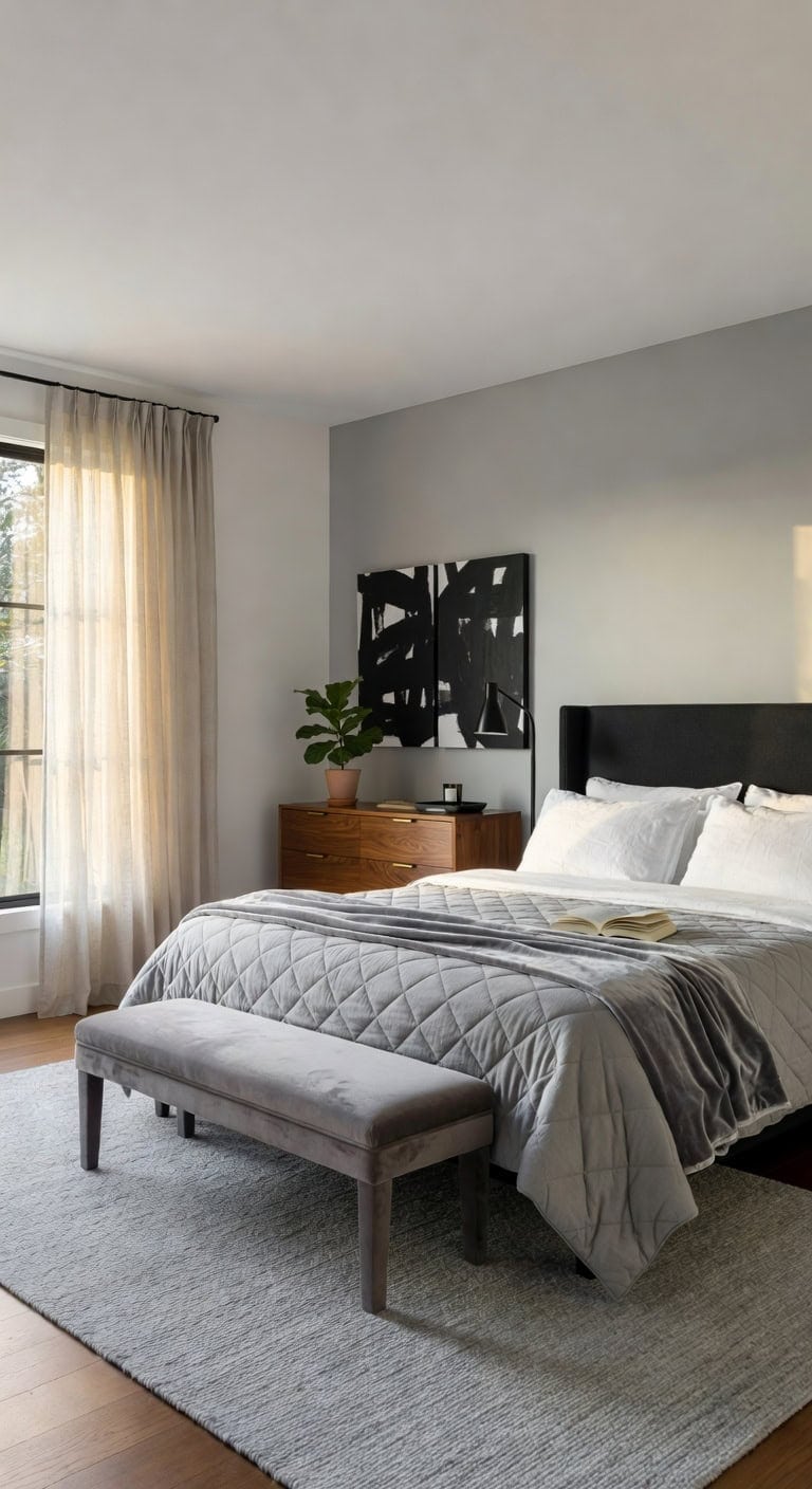 sleek black velvet retreat