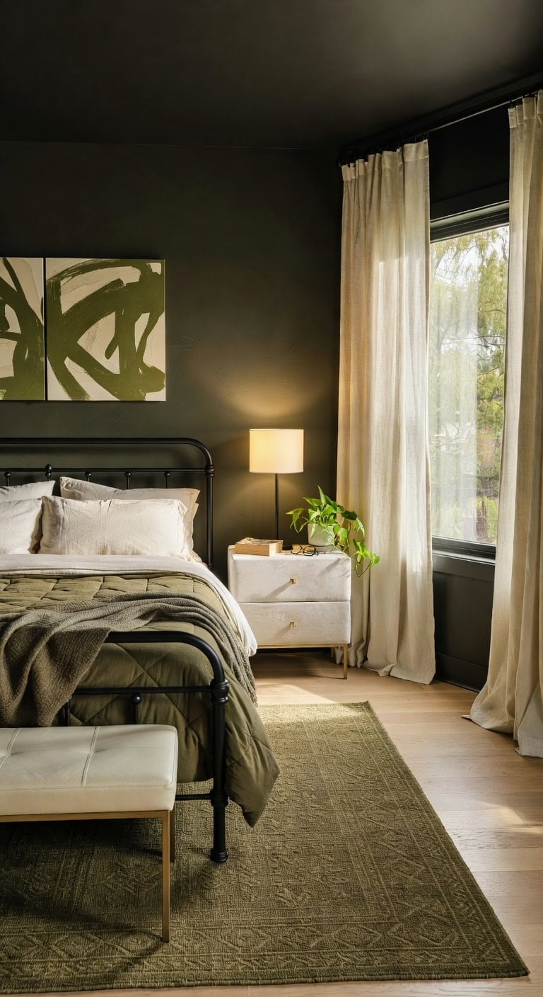 sleek textured black retreat