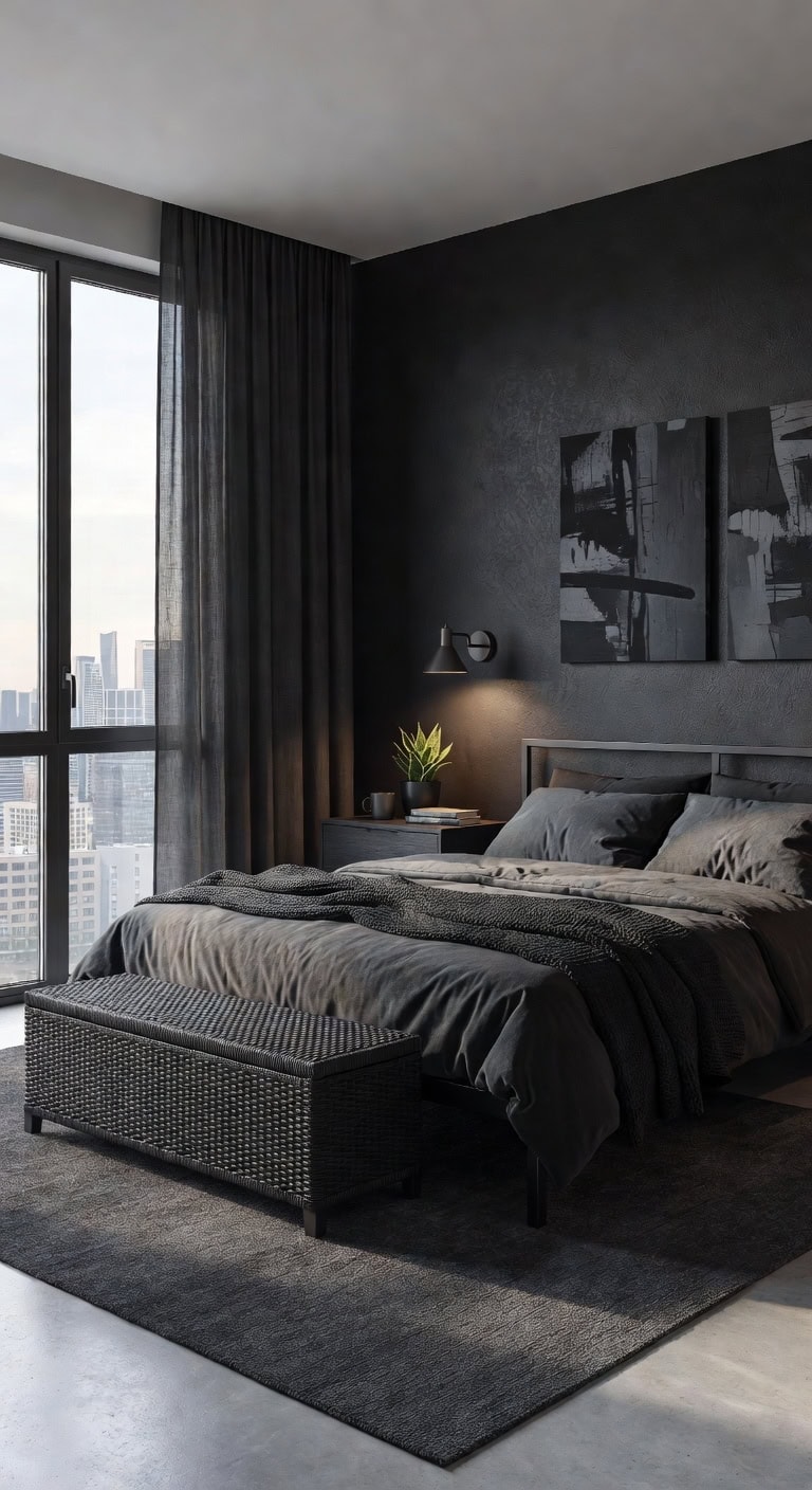 sleek urban monochrome retreat