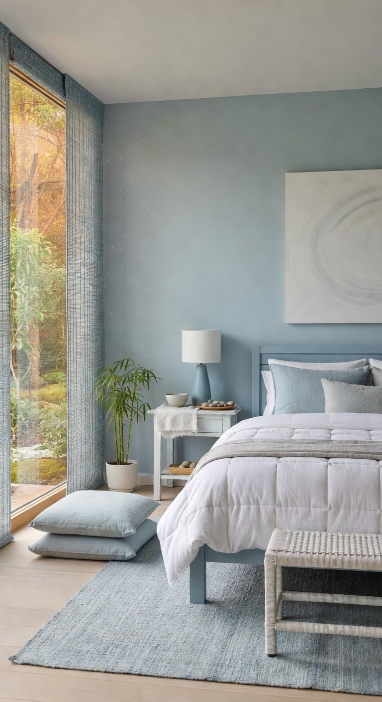 soft blue bamboo sanctuary