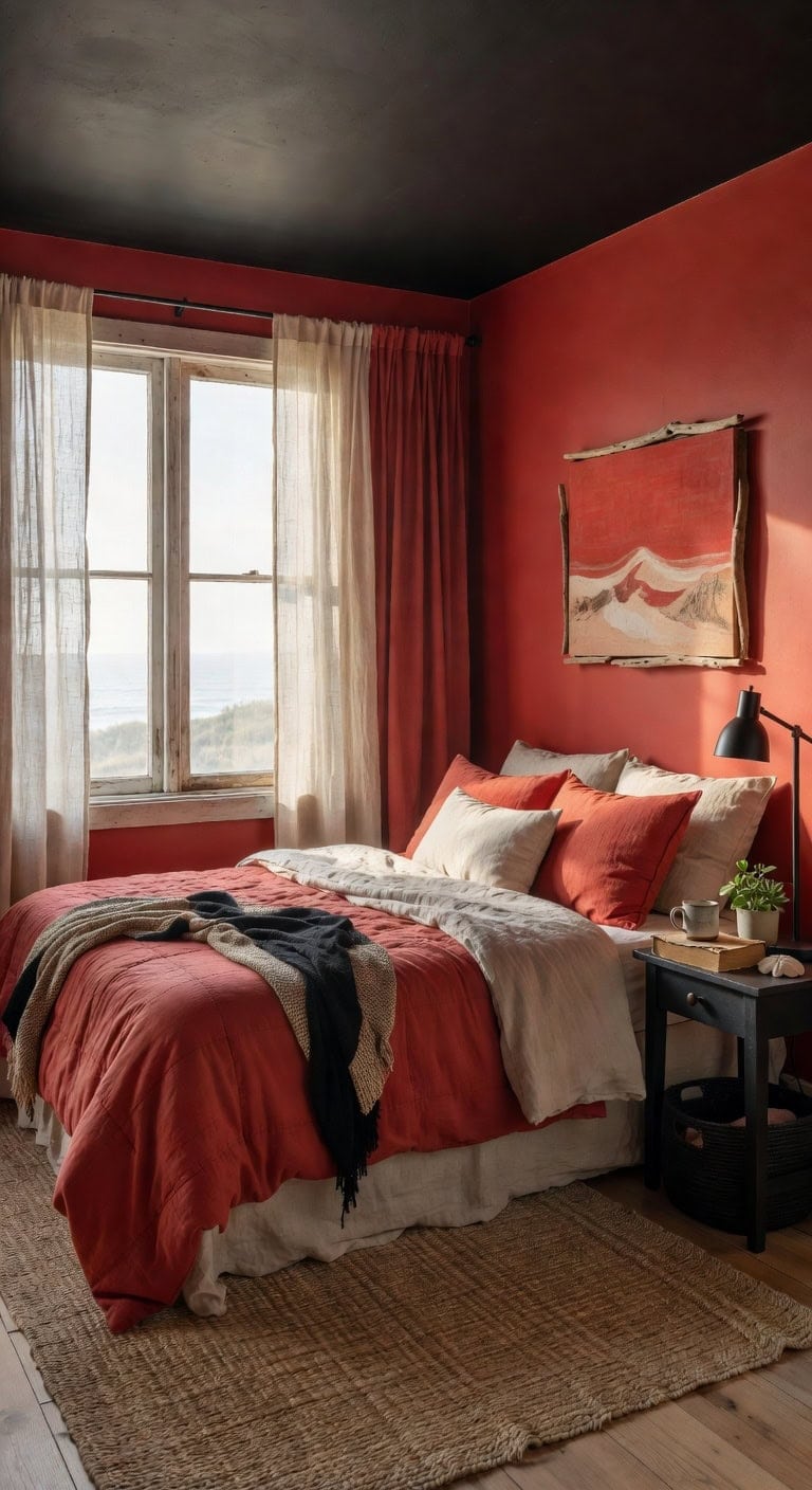 soft red coastal retreat