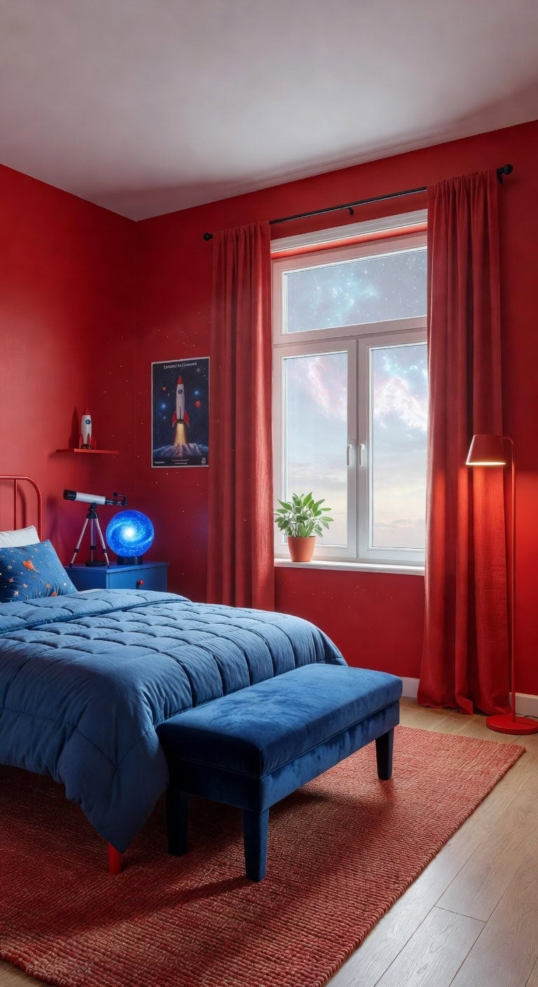 space red red blue blue