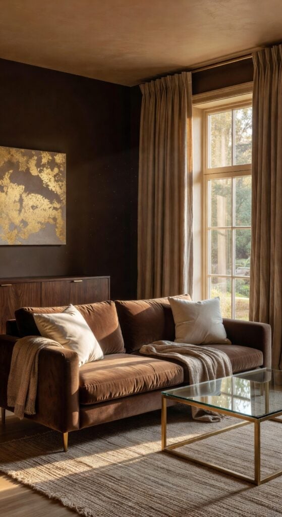 23 Brown Couch Living Room Ideas to Build Around Your Furniture