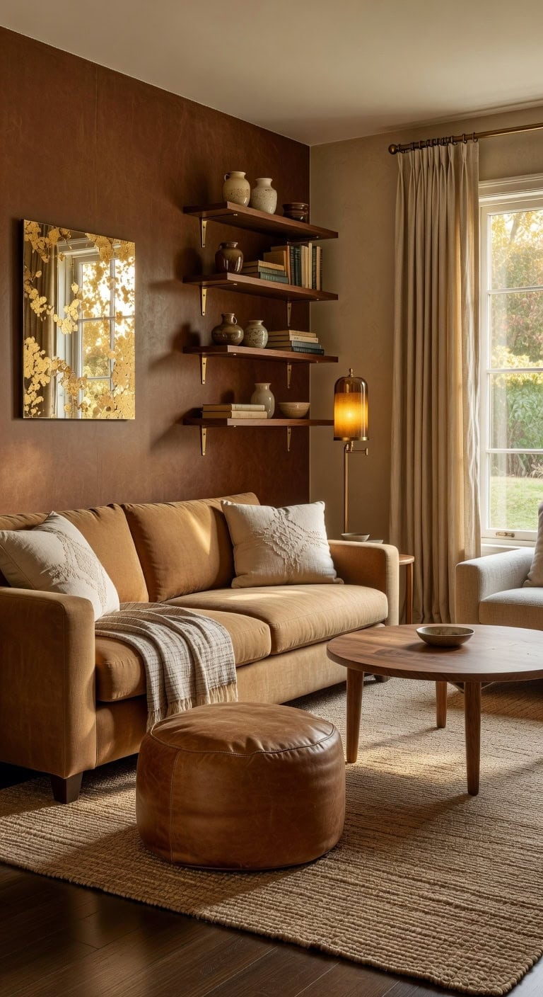 tanned leather layered neutrals