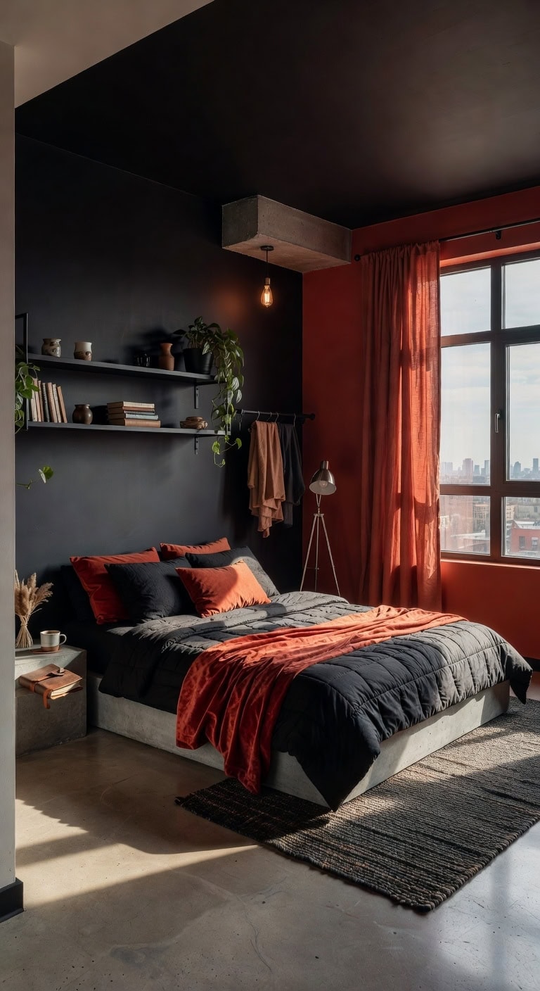 terracotta black urban loft