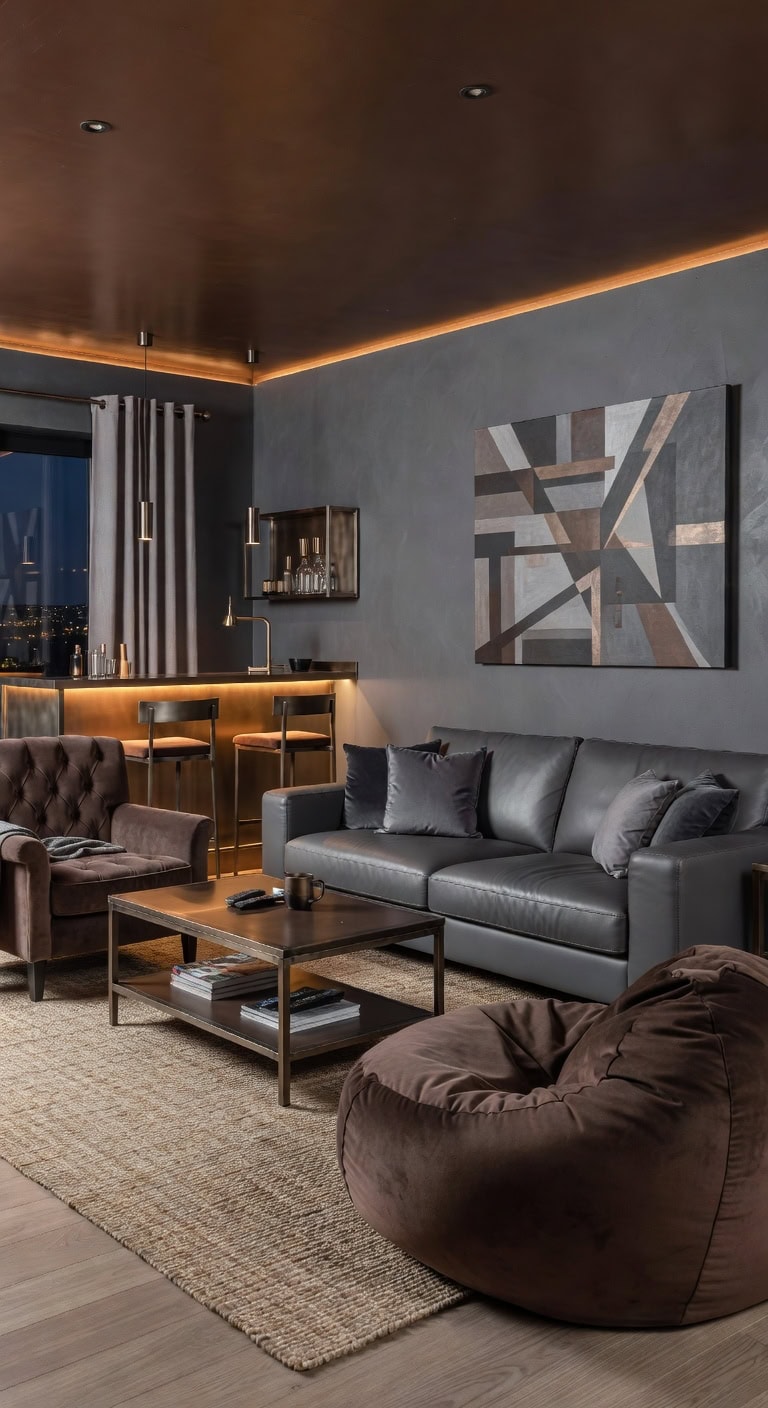 timeless grey brown living designs