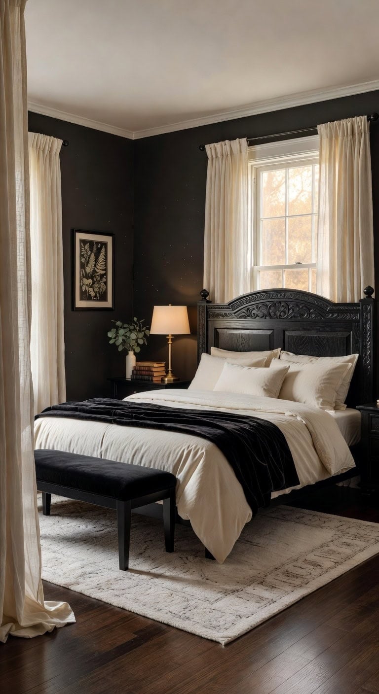 timeless mahogany bedroom elegance