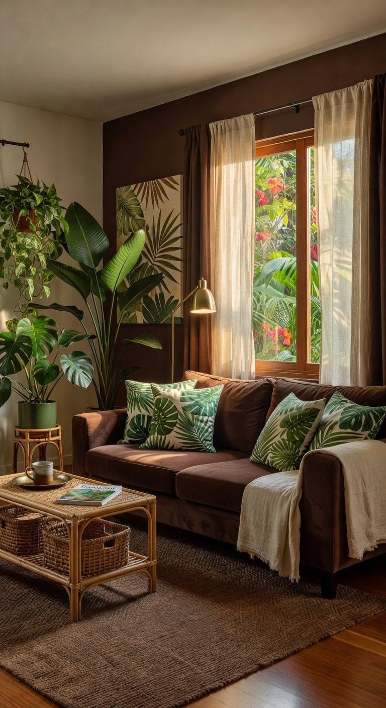 tropical chocolate brown retreat