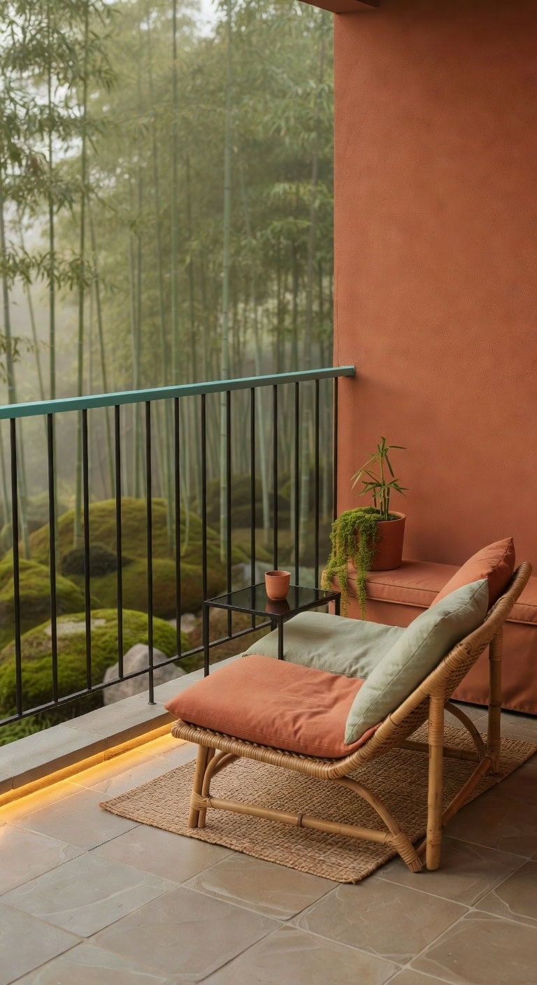 turquoise terracotta minimalist zen