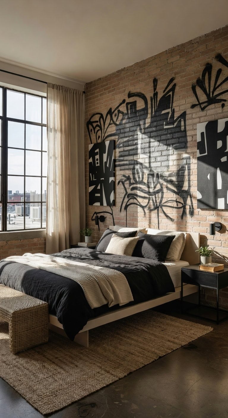 urban beige brick loft