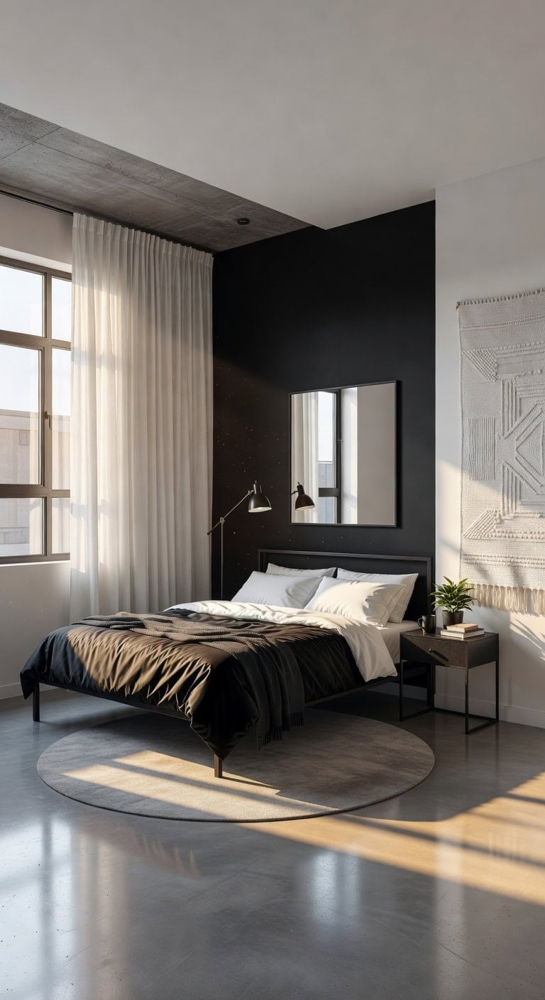 urban black white loft