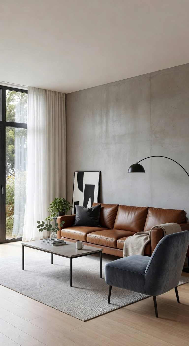 urban leather living sanctuary