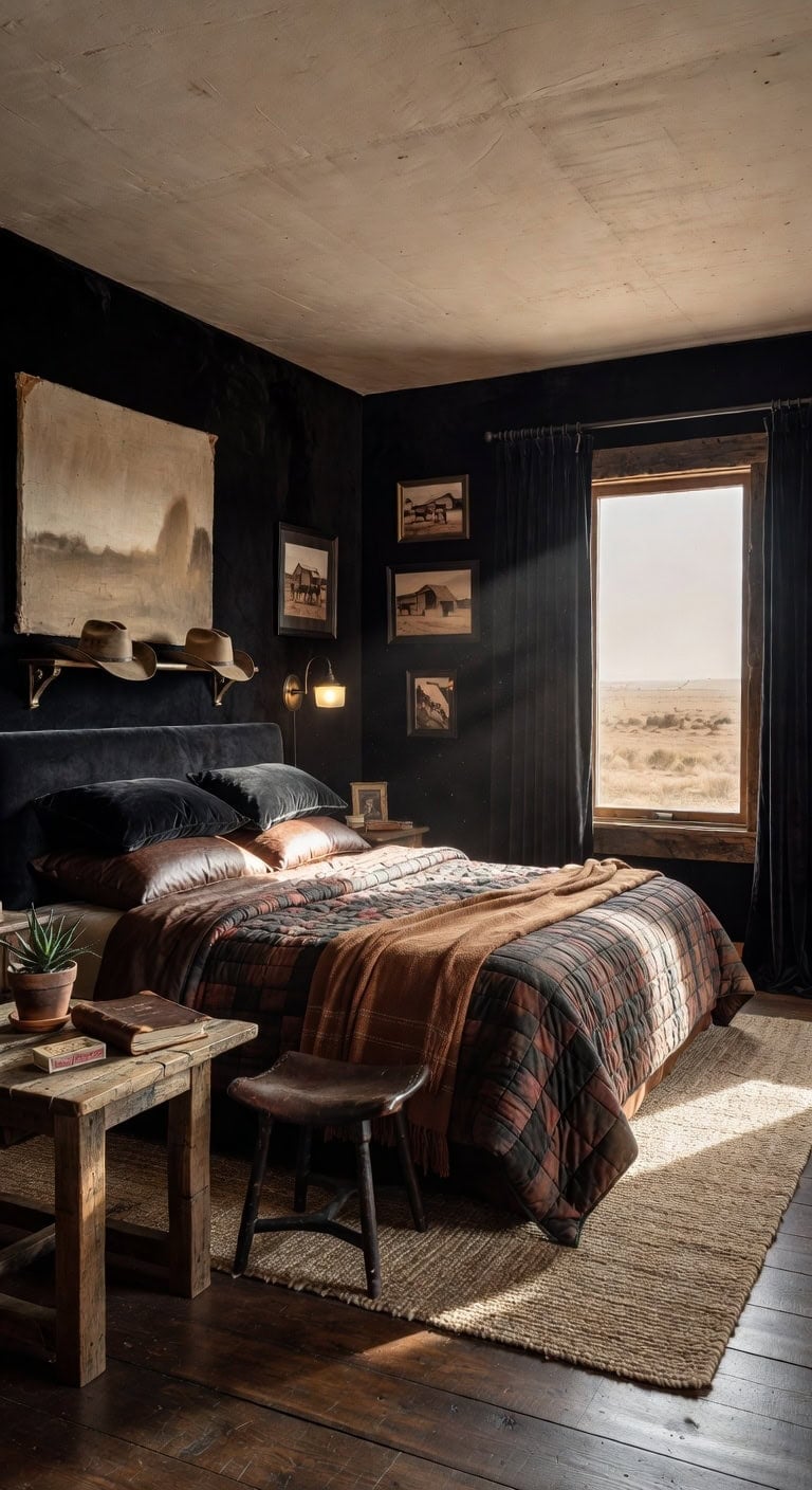 velvet black western retreat