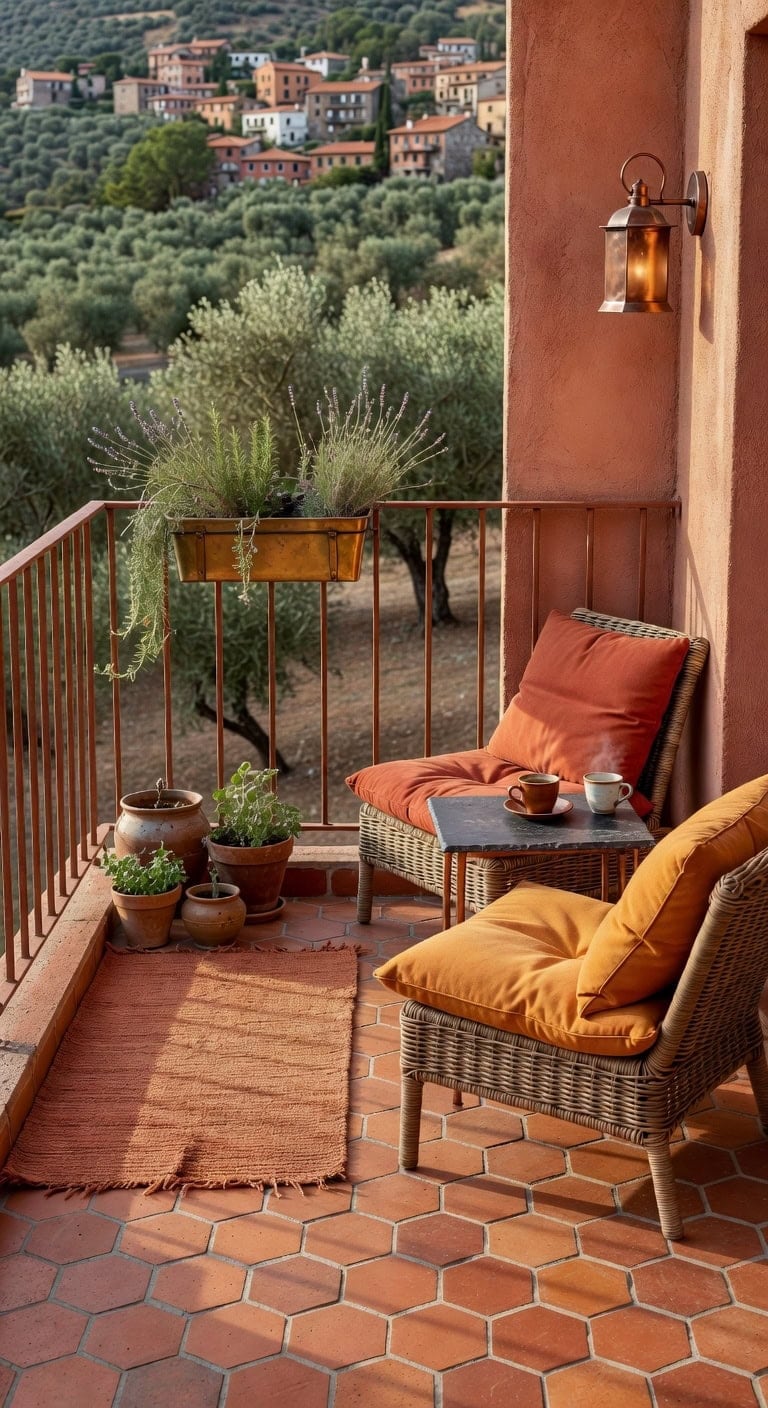 warm terracotta slate retreat