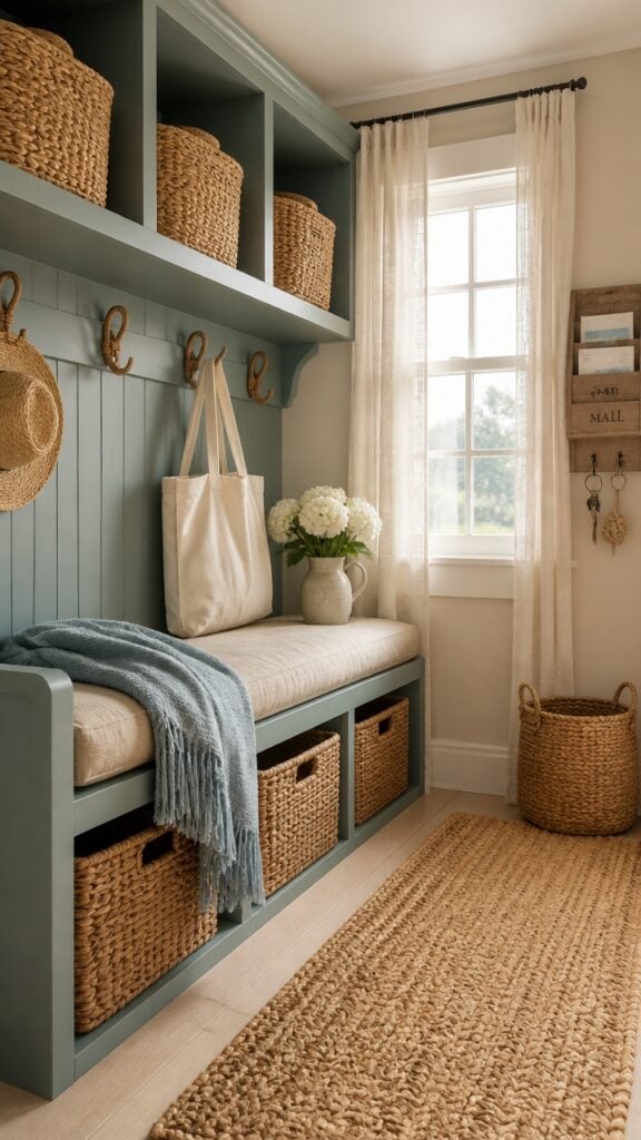 A Soft Blue & Sandy Sand Mudroom Guide Specially for Women Who Wish Every Day Was a Beach Day