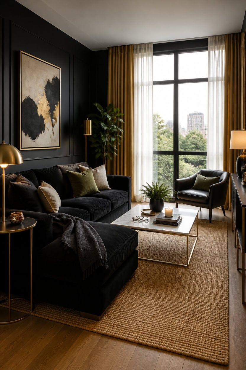 black gold luxe balance