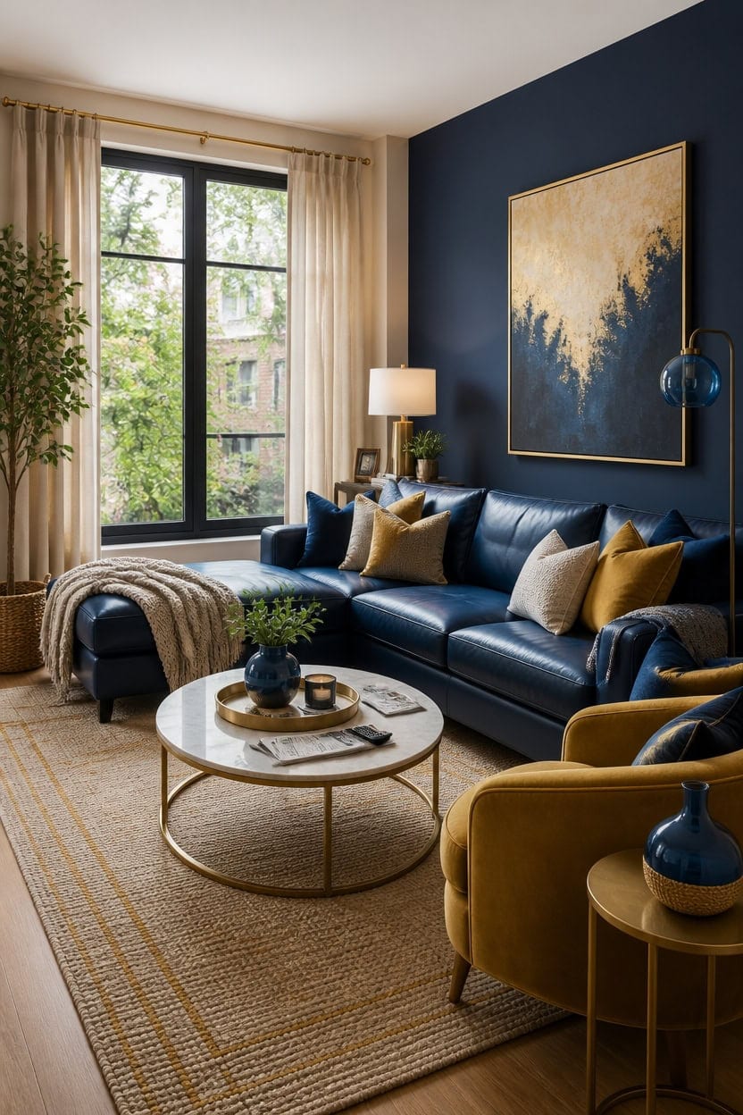 blue gold timeless interiors