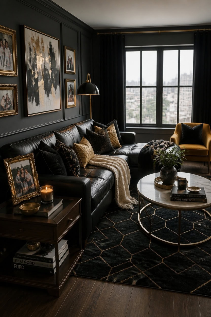 bold black gold elegance