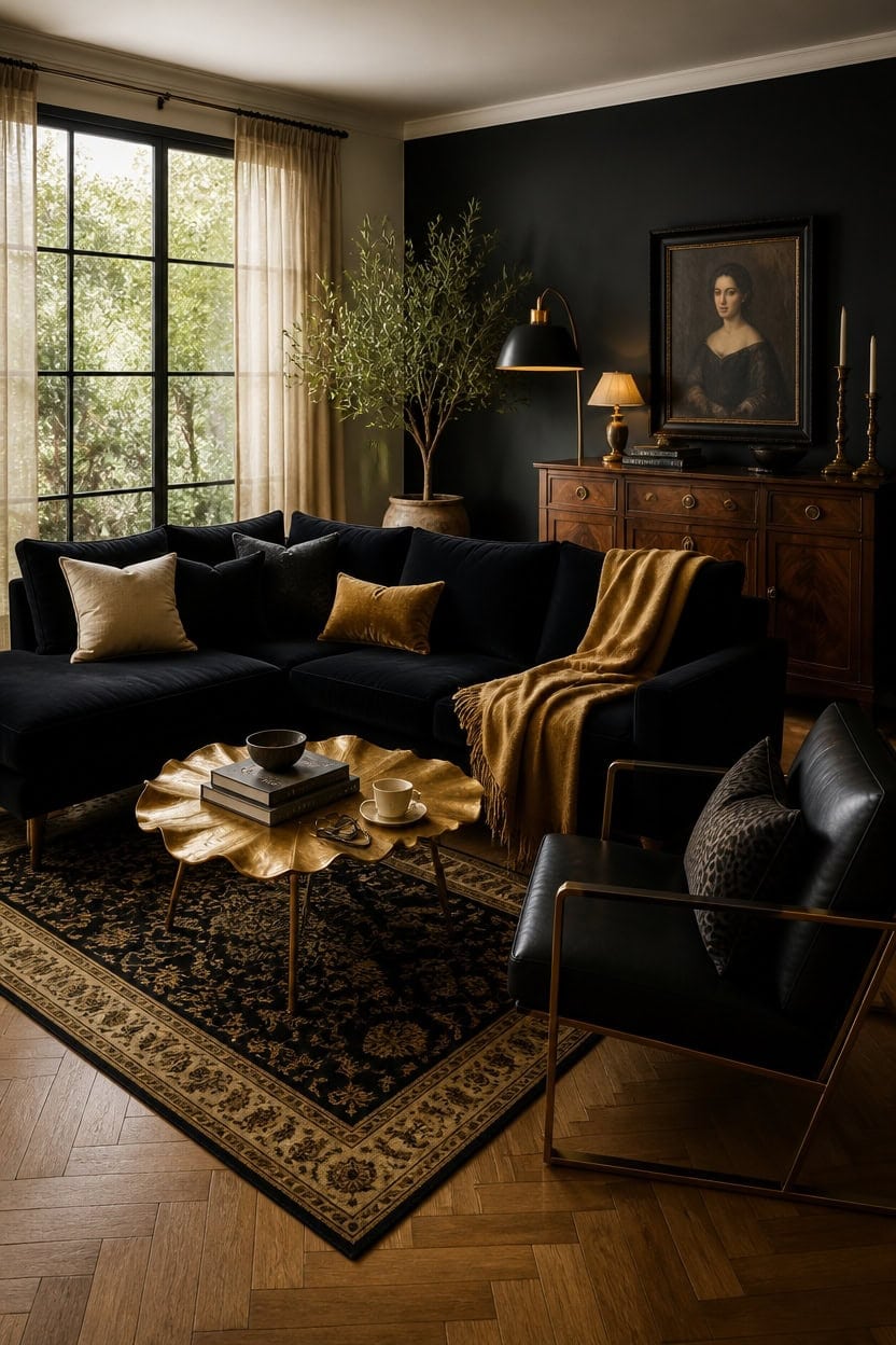 bold black gold heirloom fusion