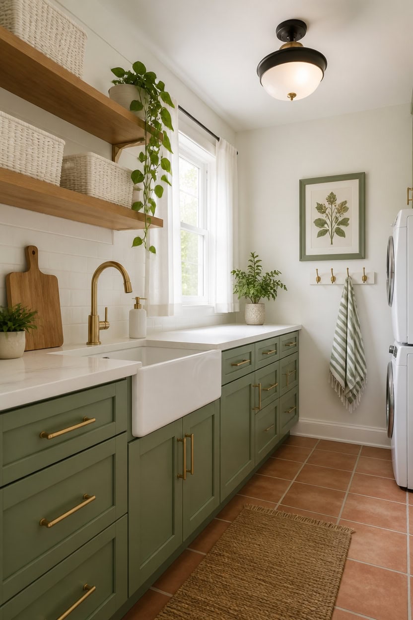 brass and black hardware
