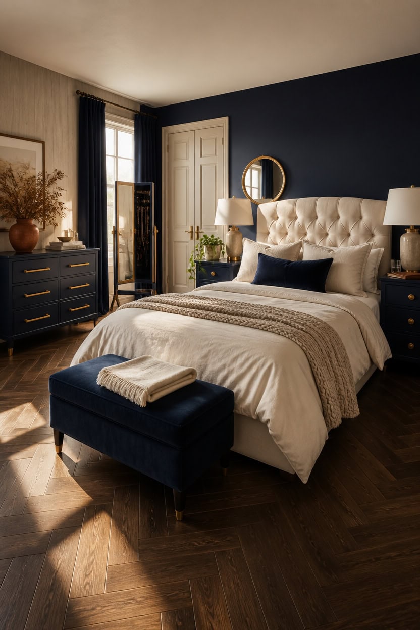 burnished brass navy makeover