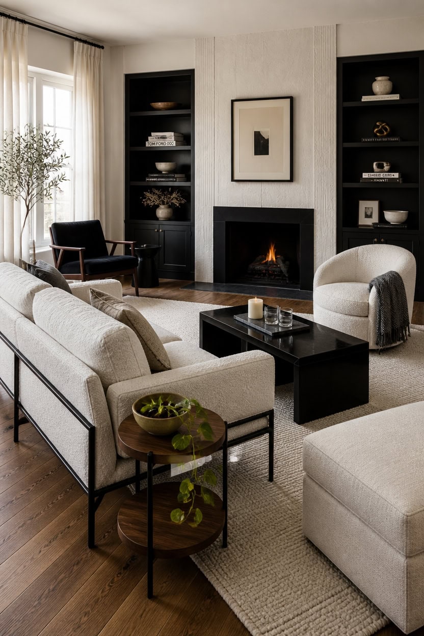 commit to black and cream