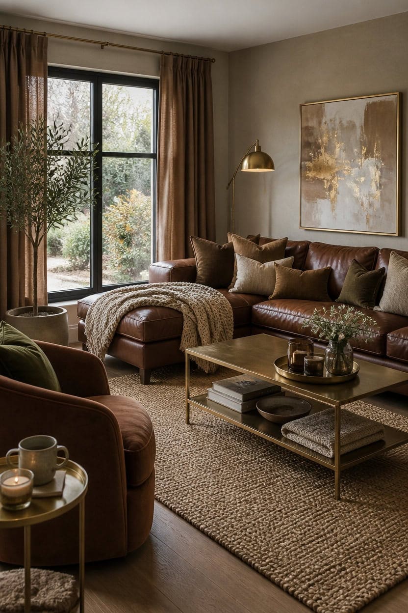 cozy metallic texture harmony
