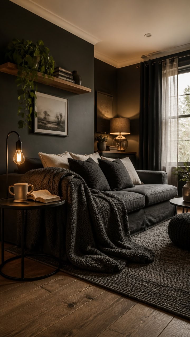 cozy midnight reading nook