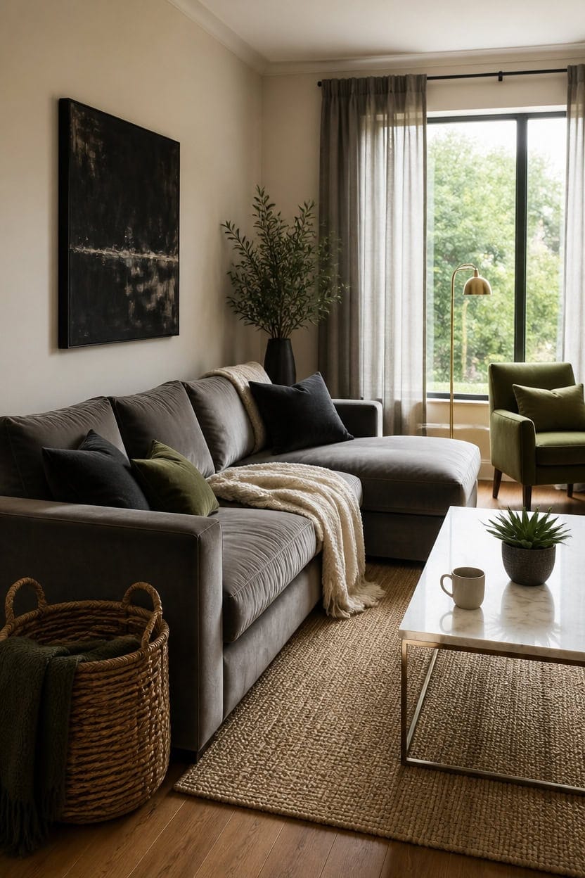 cozy modern gray beige