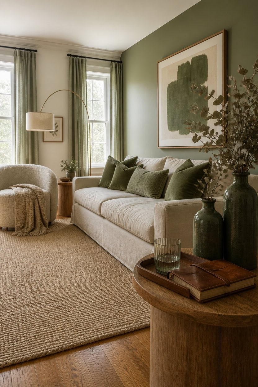 cream balances bold green