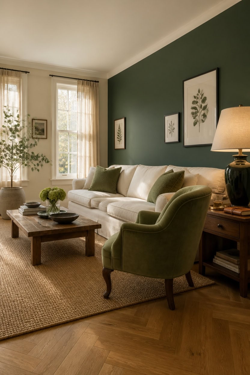 cream friendly muted cool greens
