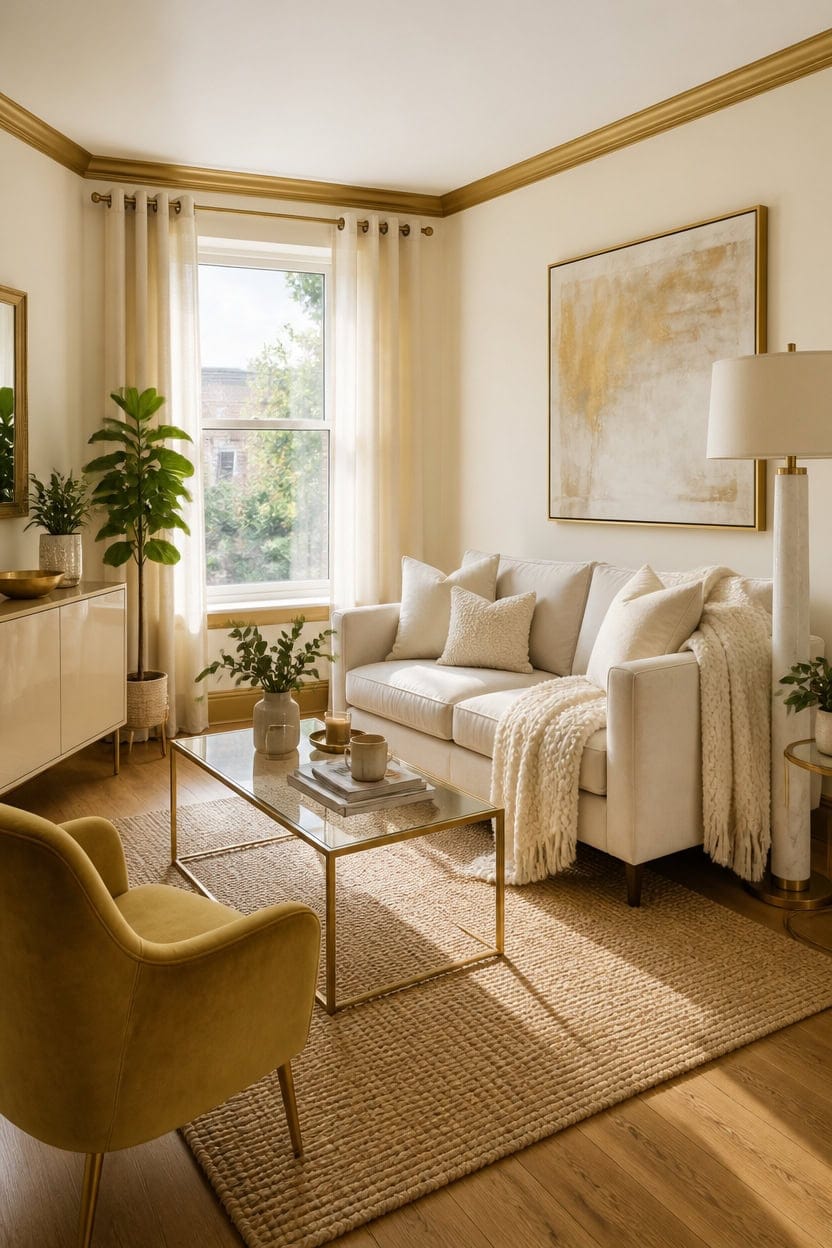 creamy gold diy luxe