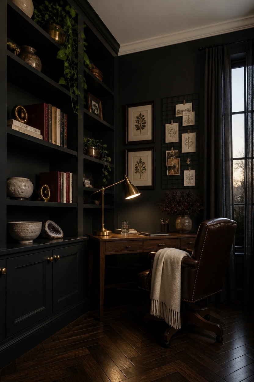 curated contrasts on darkshelves