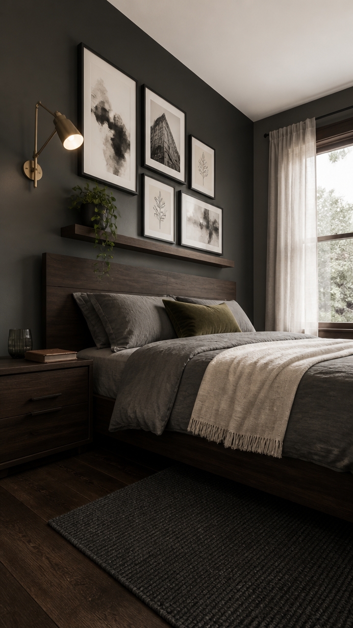 dark framed muted tonal gallery