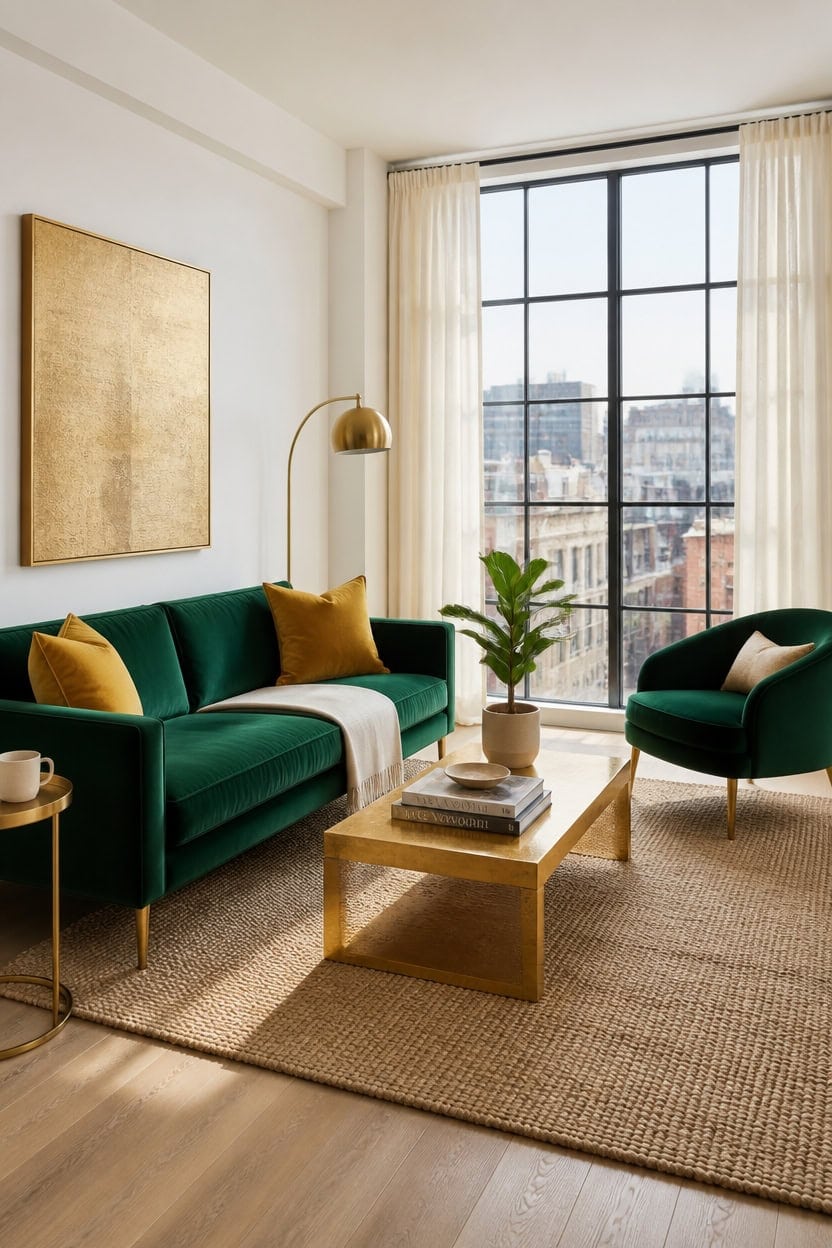emerald modern minimalist elegance
