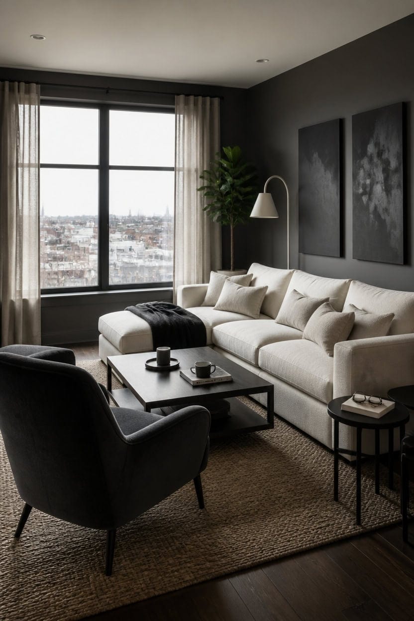 flexible gray living design