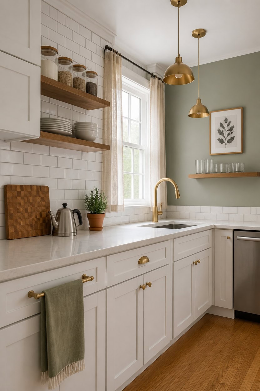 full height tiled kitchen design