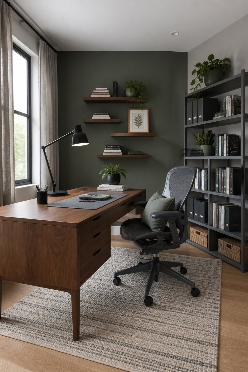 function first gray green workspace